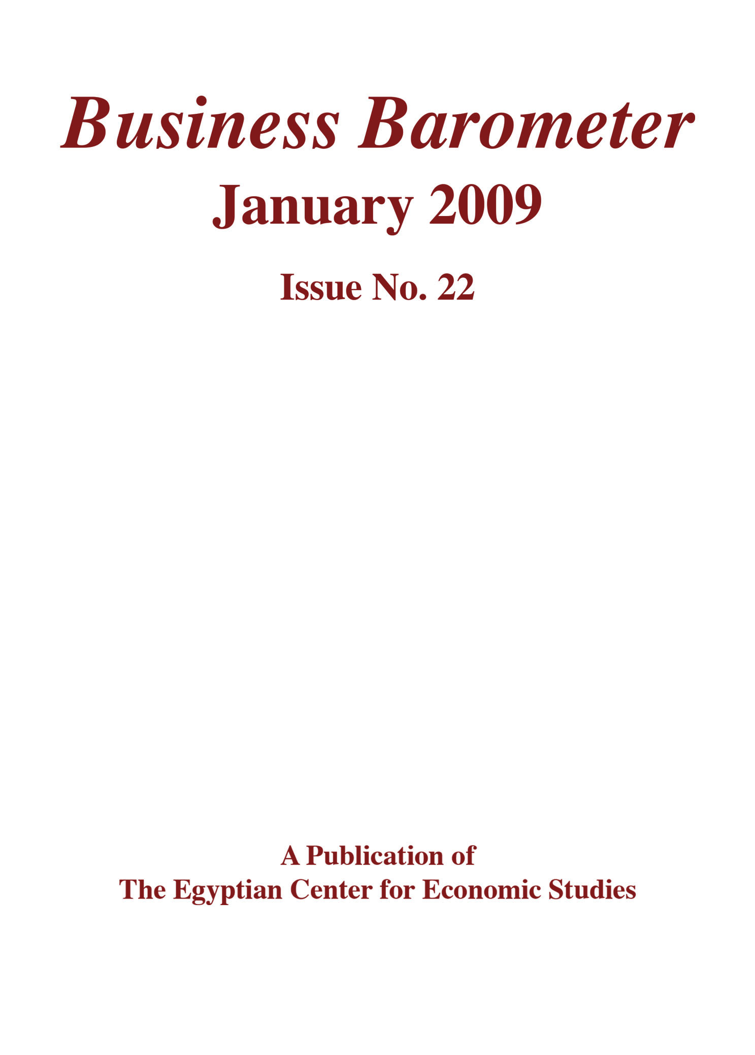 Issue 22 (July – December 2008)